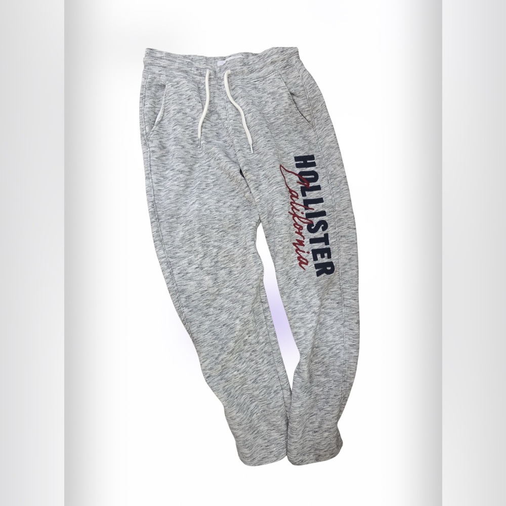 Hollister Heather Gray Joggers with Logo size XS